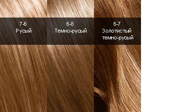 Русые оттенки палитры красок Syoss