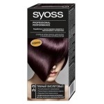 Отзыв о краске Syoss 3-3 (цвет Темный фиолетовый) - стойкость и закрашивание седины