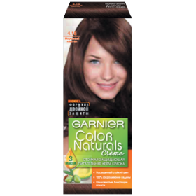 Оттенок Color Naturals 4.15 Морозный каштан от Garnier - отзыв о цвете и стойкости.
