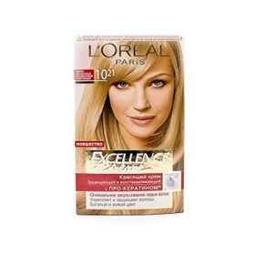 Краска для волос L'Oreal Excellence Creme (оттенок 10.21 Светло-светло-русый перламутровый осветляющий)