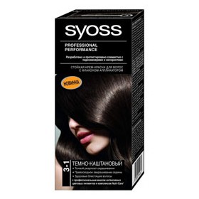 Краска для волос SYOSS Color (оттенок 3-1 Темно-каштановый)