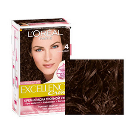 Отзыв об оттенке Loreal Excellence 4 Каштановый