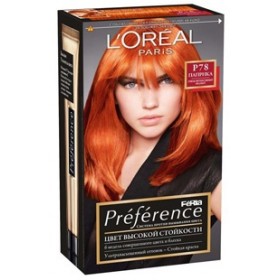 Паприка-Preference Feria Р78 от Loreal - цвет и стойкость