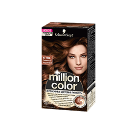 Отзыв об оттенке Million Color 6-68 Пламенный каштановый Schwarzkopf - цвет и стойкость
