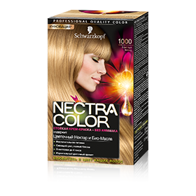 Schwarzkopf Nectra Color 1000 Светлый блонд - цвет и стойкость