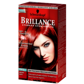 Schwarzkopf Brillance 845 - отзыв о цвете, стойоксти, закрашивании седины