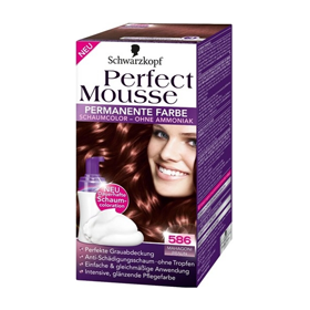 Краска Schwarzkopf Perfect Mousse 586 цвет Красное дерево - цвет, стойкость