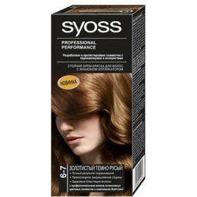 Краска Syoss 6-7 (цвет Золотистый темно-русый) - отзыв об оттенке